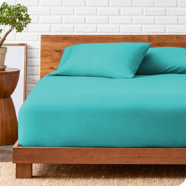 Bare Home 1800 Microfiber Fitted Sheet with Pillowcase Set & Reviews Wayfair